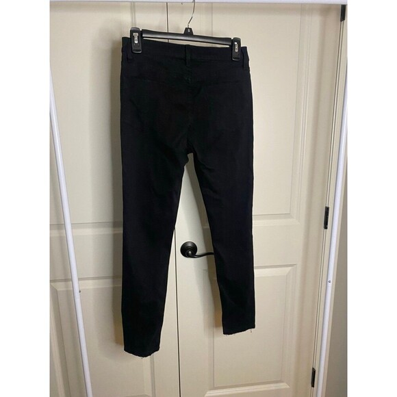 Hudson Barbara super skinny black distressed jeans - Picture 2 of 9